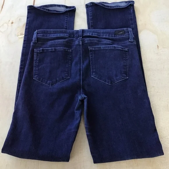 PAIGE Manhattan Baylor Dark Indigo Boot Cut Jeans - Picture 6 of 15